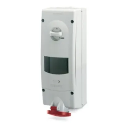 Priza interblocabilan32A 2P+E 9h 380-415V 50Hz 60Hz 136X390MM terminal cu surub Cu interblocaj mecanic