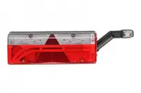 Stop spate dreapta EUROPOINT III (LED, 24V, cu intermitent, cu lumina de ceata, lumina de marsarier, cu stop, reflector triunghiular, cu lampa cu brat prelungitor, conector: ASS2.1 7PIN)