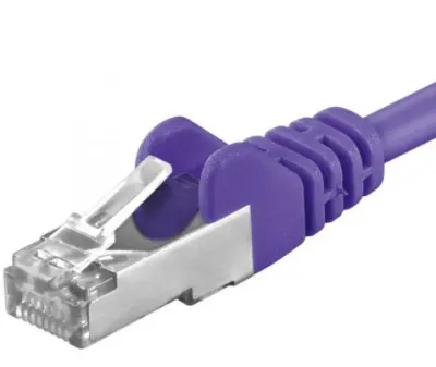 Cablu de retea RJ45 cat 6A SFTP 0.5m Mov, sp6asftp005V