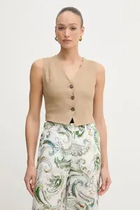 Marella vestă cu un singur rând de nasturi pentru femei, din in Emme by Marella