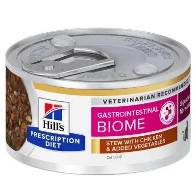 Conserva dietetica pentru pisici Hill s PD Gastroinestinal Biome Tocanita cu pui 82 gr