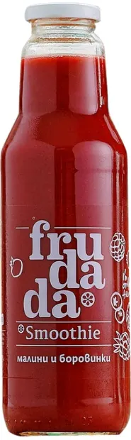 Smoothie-uri, Zmeură și afine, 750 ml, Frudada