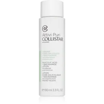 Collistar Attivi Puri Salicylic Acid + Niacinamide tonic pentru fata pentru diminuarea porilor