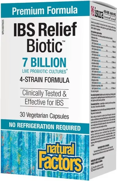 IBS Relief Biotic, 30 capsule, Natural Factors