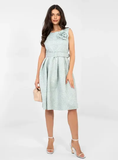 Rochie eleganta midi verde mentă...