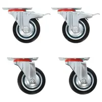 Gossi roti pivotante, 8 buc., 75 mm