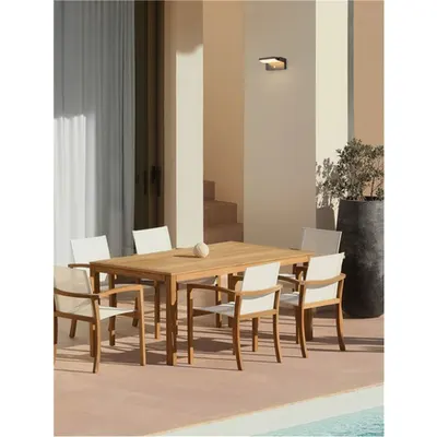 Aplica GERBER Nisipiu Negru Aluminiu LED 20W 220-240V 1261Lm 3000K IP54 Solar Senzor