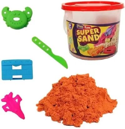 Set creativ PlayToys - nisip de joacă cu figurine, verde, 400 g