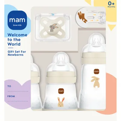 MAM Welcome to the World 0m+ set cadou pentru bebeluși Beige 1 buc