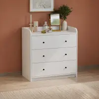 Comoda dormitor din PAL 90x50,1x90 cm, cu 3 sertare si 6 compartimente