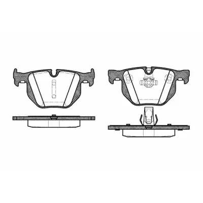 Set placute frana, frana disc REMSA 0381.60