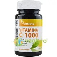Vitamina C 1000mg cu Bioflavonoide din Citrice, Acerola si Macese 30tb