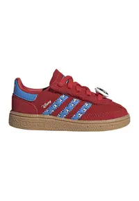 Pantofi sport Handball Spezial din piele intoarsa cu logo - Rosu/Albastru pastel