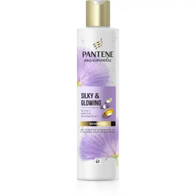 Pantene Pro-V Miracles Silky & Glowing șampon reparator cu keratină 250 ml