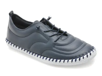 Pantofi GOLD DEER bleumarin, 2201620, din piele naturala