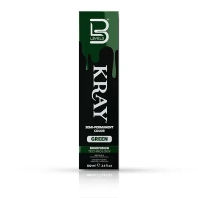 Vopsea semi - permanenta - L3VEL3 - Verde - 100 ml
