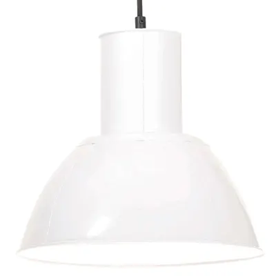 vidaXL Lampă suspendată, 25 W, alb, rotund, 28,5 cm, E27