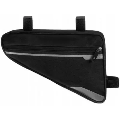 Geanta de bicicleta, triunghiulara, prindere pe cadru, fixare velcro, 21x35x4 cm