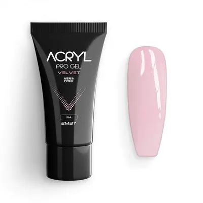 Acryl Pro Gel 2M Velvet Hema Free - Pink 30gr