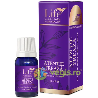 Atentie Treaza - Amestec de Uleiuri Esentiale pentru Uz Intern 10ml
