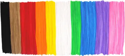 Sârmă plușată - 150 de bucăți (0,6 x 30 cm)