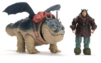 Figurine DreamWorks Dragons - How to Train Your Dragon, Gronckle and Fishlegs
