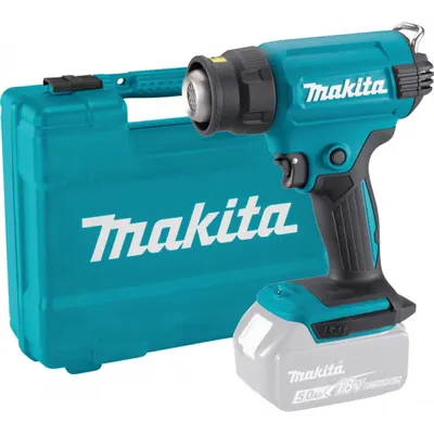 Pistol cu aer cald cu acumulator Makita - DHG180ZK, 18V - LXT, 200 l/min
