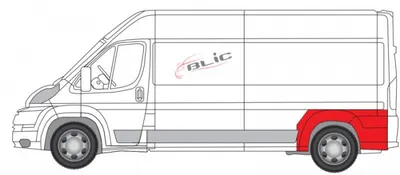 Segment reparatie aripa Spate Stanga potrivit CITROEN JUMPER; FIAT DUCATO; PEUGEOT BOXER 04.06