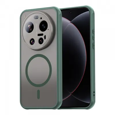 Husa MagSafe pentru Xiaomi 17 Ultra, Techsuit, HaloFrost II, Verde