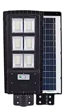 Lampa solara stradala JORTAN LED 300W cu panou fotovoltaic cu 6 casete