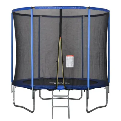 HOMCOM Trambulina elastica pentru Copii si Adulti, cu Plasa de siguranta Φ244cm