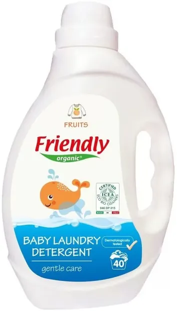 Detergent de rufe Friendly Organic Fruits - Pentru haine pentru copii, 2l