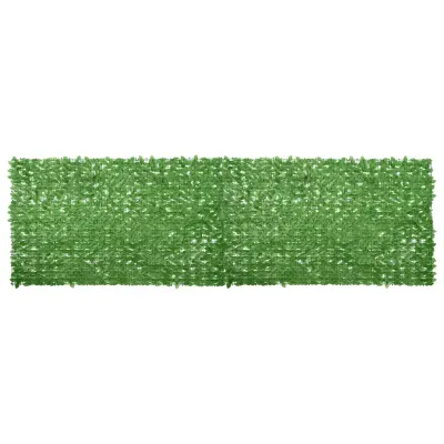 vidaXL Paravan de balcon, frunze verzi, 500x150 cm