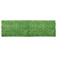 vidaXL Paravan de balcon, frunze verzi, 500x150 cm