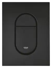 Placa de actionare Grohe Arena Cosmopolitan, marimea S, 130x172mm, dubla actionare, instalare verticala, compatibil cu SLX, negru