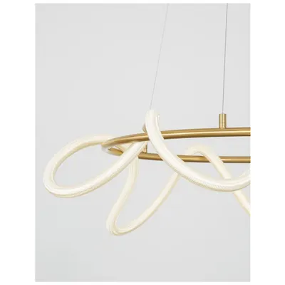 Lampa suspendata CERELIA Alama aurie Metal & Fiber Braided Silicone Tube LED 34W 230V 2271Lm 3000K IP20