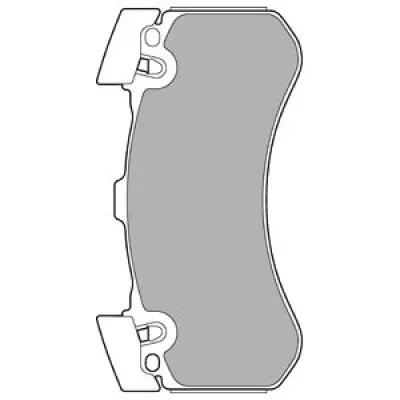 Set placute frana, frana disc DELPHI LP2283