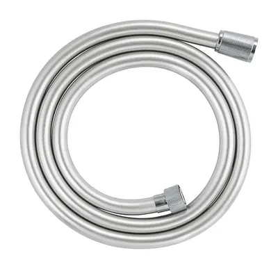 Furtun dus Grohe SilverFlex 28364001, 1/2 inch x 1/2 inch, 1.5 m, anti-rasucire, cauciuc, Crom
