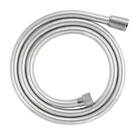 Furtun dus Grohe SilverFlex 28364001, 1/2 inch x 1/2 inch, 1.5 m, anti-rasucire, cauciuc, Crom