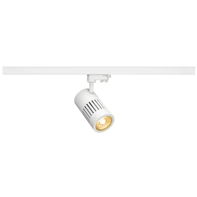Iluminat decorativ pe sina, Melodii STRUCTEC, pata alba pentru 3 circuite de inalta tensiune, 24W, LED-uri, 3000K, 36 °, alb, inclusiv. adaptor 3 circuite