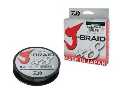 Fir Textil Daiwa J-Braid X8 Verde 006mm/4kg/150m