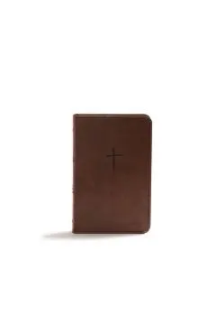 KJV Compact Bible, Brown Leathertouch, Value Edition
