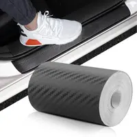 Folie de protectie carbon 3D, rola 10 cm x 5 M, Negru mat