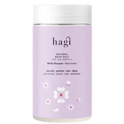 Sare de baie White Bouquet, 480g, Hagi