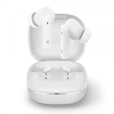 Handsfree Bluetooth Spigen SA2402, TWS, ANC, Alb ASD07964