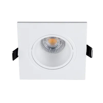 Spot Patrat Plastic cu Led Par 16 Cob 7w 2700-3000k Alb