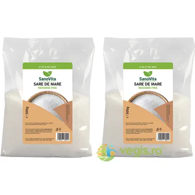 Pachet Sare de Mare Fina Neiodata 500g+500g