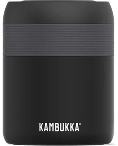Cutie pentru mâncare și băutură Kambukka - Bora, 600 ml, Mat neagră