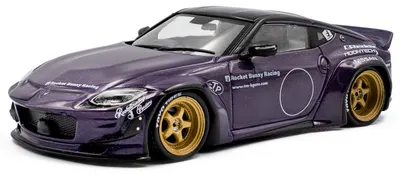 Model de colecție SOLIDO Moderne: Automobile - Nissan Fairlady 400Z Pandem Rocket Bunny, Purple, 2022