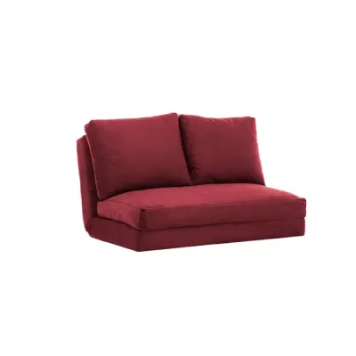 Canapea extensibila TAIDA, 2 locuri, bordo, 185x120x36 cm